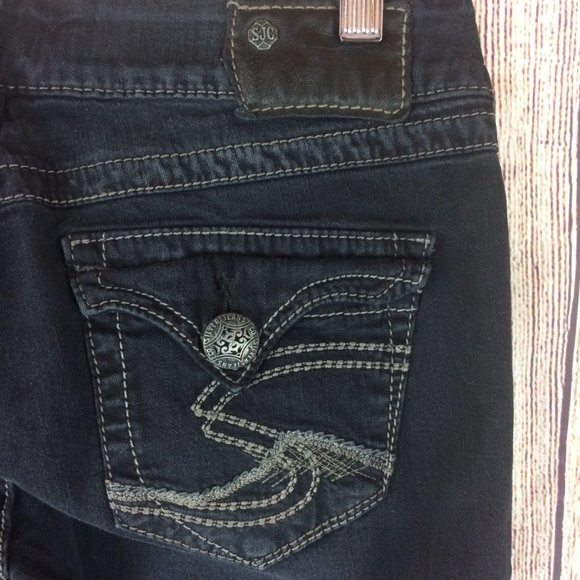SOLD Mckenzie Black Denim Stretch Jeans Sz 27x32 - Picture 3 of 8